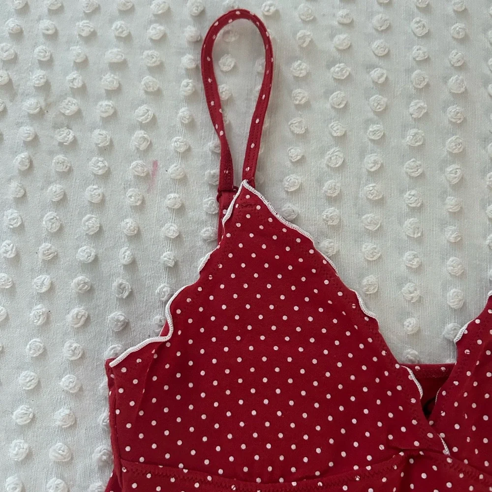 Brandy Melville Red Polka Dot Camisole - Picture 4 of 7